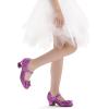 imageK KomForme Girls Dress Shoes Mary Jane Glitter 15 in Low Heel Wedding Party Princess Shoes for ToddlerLittleBig KidsPurple