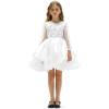 imageK KomForme Mary Jane Shoes with Low Heel Rhinestones Princess Flats Dress Pump Shoes for Little KidBig KidBlack