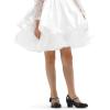 imageK KomForme Mary Jane Shoes with Low Heel Rhinestones Princess Flats Dress Pump Shoes for Little KidBig KidBlack