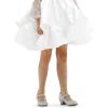 imageK KomForme Mary Jane Shoes with Low Heel Rhinestones Princess Flats Dress Pump Shoes for Little KidBig KidSilver Glitter