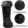 imageK KomForme Boys ampamp Girls Snow Boots Insulated Fur Lined Warm AntiSlip Waterproof Winter Boot ToddlerLittle KidBig KidBlackMulticolor