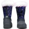 imageK KomForme Boys ampamp Girls Snow Boots Insulated Fur Lined Warm AntiSlip Waterproof Winter Boot ToddlerLittle KidBig KidDark Purple