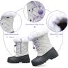imageK KomForme Boys ampamp Girls Snow Boots Insulated Fur Lined Warm AntiSlip Waterproof Winter Boot ToddlerLittle KidBig KidGrey