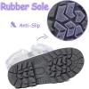 imageK KomForme Boys ampamp Girls Snow Boots Insulated Fur Lined Warm AntiSlip Waterproof Winter Boot ToddlerLittle KidBig KidGrey