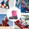 imageK KomForme Boys ampamp Girls Snow Boots Insulated Fur Lined Warm AntiSlip Waterproof Winter Boot ToddlerLittle KidBig KidPink