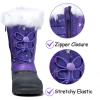 imageK KomForme Boys ampamp Girls Snow Boots Insulated Fur Lined Warm AntiSlip Waterproof Winter Boot ToddlerLittle KidBig KidPurple