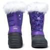 imageK KomForme Boys ampamp Girls Snow Boots Insulated Fur Lined Warm AntiSlip Waterproof Winter Boot ToddlerLittle KidBig KidPurple