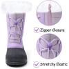 imageK KomForme Boys ampamp Girls Snow Boots Insulated Fur Lined Warm AntiSlip Waterproof Winter Boot ToddlerLittle KidBig KidPurple Brilliant