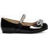 imageK KomForme Girls Bow Mary Jane Dress Shoes Ballet Princess Flats with Rhinestone Strap for Party Wedding School ToddlerLittle KidBig KidBlack