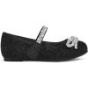 imageK KomForme Girls Bow Mary Jane Dress Shoes Ballet Princess Flats with Rhinestone Strap for Party Wedding School ToddlerLittle KidBig KidBlack Glitter