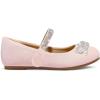 imageK KomForme Girls Bow Mary Jane Dress Shoes Ballet Princess Flats with Rhinestone Strap for Party Wedding School ToddlerLittle KidBig KidPink
