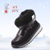 imageK KomForme Kids Snow Boots for Boys Girls Toddler Winter Outdoor Boots Waterproof with Fur Lined ToddlerLittle KidBig KidBlack Pearl Cloth