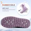 imageK KomForme Kids Snow Boots for Boys Girls Toddler Winter Outdoor Boots Waterproof with Fur Lined ToddlerLittle KidBig KidPearl Purple