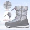 imageK KomForme Kids Snow Boots for Boys Girls Toddler Winter Outdoor Boots Waterproof with Fur Lined ToddlerLittle KidBig KidSpider Print