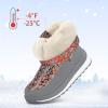 imageK KomForme Kids Snow Boots for Boys Girls Toddler Winter Outdoor Boots Waterproof with Fur Lined ToddlerLittle KidBig KidSpider Print Red