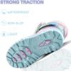 imageK KomForme Waterproof Girls Snow Boots with Faux Fur Lining Warm Winter Shoes for Kids ToddlerLittle KidBig KidGradient Glitter