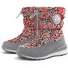 imageK KomForme Kids Snow Boots for Boys Girls Toddler Winter Outdoor Boots Waterproof with Fur Lined ToddlerLittle KidBig KidSpider Print Red