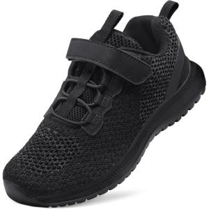 imageRUNSIDE Kids Shoes Boys Girls Sneakers Lightweight Athletic WalkingRunning Tennis ShoesToddlerLittle KidBig KidAblack
