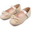 imageK KomForme Girls Ballet Flats NonSlip Soft Mary Jane Walking Party Dress Shoes for ToddlerLittle KidBig KidGold Glitter