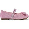 imageK KomForme Girls Ballet Flats NonSlip Soft Mary Jane Walking Party Dress Shoes for ToddlerLittle KidBig KidPink Glitter