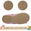 imageK KomForme Girls Ballet Flats NonSlip Soft Mary Jane Walking Party Dress Shoes for ToddlerLittle KidBig KidPink Glitter
