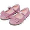 imageK KomForme Girls Ballet Flats NonSlip Soft Mary Jane Walking Party Dress Shoes for ToddlerLittle KidBig KidPink Glitter