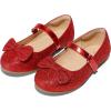 imageK KomForme Girls Ballet Flats NonSlip Soft Mary Jane Walking Party Dress Shoes for ToddlerLittle KidBig KidRed Glitter