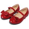 imageK KomForme Girls Ballet Flats NonSlip Soft Mary Jane Walking Party Dress Shoes for ToddlerLittle KidBig KidRed Patent