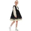 imageK KomForme Girls Ballet Flats NonSlip Soft Mary Jane Walking Party Dress Shoes for ToddlerLittle KidBig KidWhite Flower