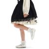 imageK KomForme Girls Ballet Flats NonSlip Soft Mary Jane Walking Party Dress Shoes for ToddlerLittle KidBig KidWhite Heart