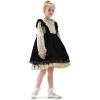 imageK KomForme Girls Ballet Flats NonSlip Soft Mary Jane Walking Party Dress Shoes for ToddlerLittle KidBig KidWhite Heart