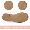 imageK KomForme Girls Ballet Flats NonSlip Soft Mary Jane Walking Party Dress Shoes for ToddlerLittle KidBig KidWhite Heart