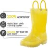 imageK KomForme Girls Rain BootsKids Glitter Waterproof Boots with Easyon HandlesYellow