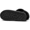 imageK KomForme Girls Snow Boots Warm Fur Lined Glitter Strap Winter Shoes Lightweight with HookandloopToddlerLittle KidsBig KidsBlack