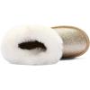 imageK KomForme Girls Snow Boots Warm Fur Lined Glitter Strap Winter Shoes Lightweight with HookandloopToddlerLittle KidsBig KidsNew Golden