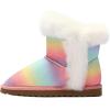 imageK KomForme Girls Snow Boots Warm Fur Lined Glitter Strap Winter Shoes Lightweight with HookandloopToddlerLittle KidsBig KidsNew Rainbow