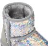 imageK KomForme Girls Winter Boots Sparkle Sequins Warm Snow Shoes Fur Lined Lightweight Comfy ToddlerLittle KidsBig KidsGrey Colorful