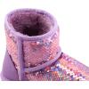 imageK KomForme Girls Winter Boots Sparkle Sequins Warm Snow Shoes Fur Lined Lightweight Comfy ToddlerLittle KidsBig KidsLight Purple