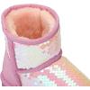 imageK KomForme Girls Winter Boots Sparkle Sequins Warm Snow Shoes Fur Lined Lightweight Comfy ToddlerLittle KidsBig KidsPink