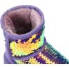 imageK KomForme Girls Winter Boots Sparkle Sequins Warm Snow Shoes Fur Lined Lightweight Comfy ToddlerLittle KidsBig KidsPurple