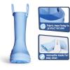 imageK KomForme Kids Girls ampamp Boys Rain Boots with Easyon Handles Waterproof OutdoorsBlue