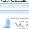 imageK KomForme Kids Girls ampamp Boys Rain Boots with Easyon Handles Waterproof OutdoorsBlue
