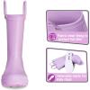 imageK KomForme Kids Girls ampamp Boys Rain Boots with Easyon Handles Waterproof OutdoorsLilac