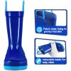 imageK KomForme Kids Girls ampamp Boys Rain Boots with Easyon Handles Waterproof OutdoorsRoyal Blue