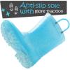 imageK KomForme Kids Rain Boots Waterproof Light up Boots with Easyon HandlesBlue Glitter