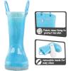 imageK KomForme Kids Rain Boots Waterproof Light up Boots with Easyon HandlesBlue Glitter