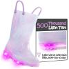 imageK KomForme Kids Rain Boots Waterproof Light up Boots with Easyon HandlesPurple Tie Dye