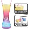 imageK KomForme Kids Rain Boots Waterproof Light up Boots with Easyon HandlesRainbow Glitter