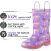 imageK KomForme Kids Rain Boots Waterproof Light up Boots with Easyon HandlesUnicorn Glitter