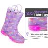 imageK KomForme Kids Rain Boots Waterproof Light up Boots with Easyon HandlesUnicorn Glitter